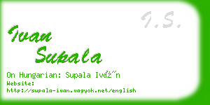 ivan supala business card